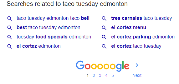 Google Search Suggestion