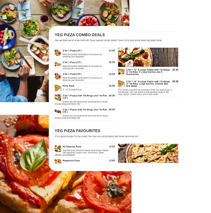 restaurant website and online ordering system