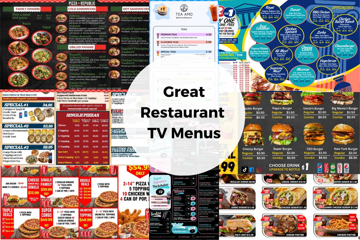 Benefits of a Great Restaurant TV Menu