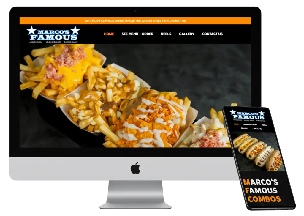 Marcos Famous Website Design Edmonton