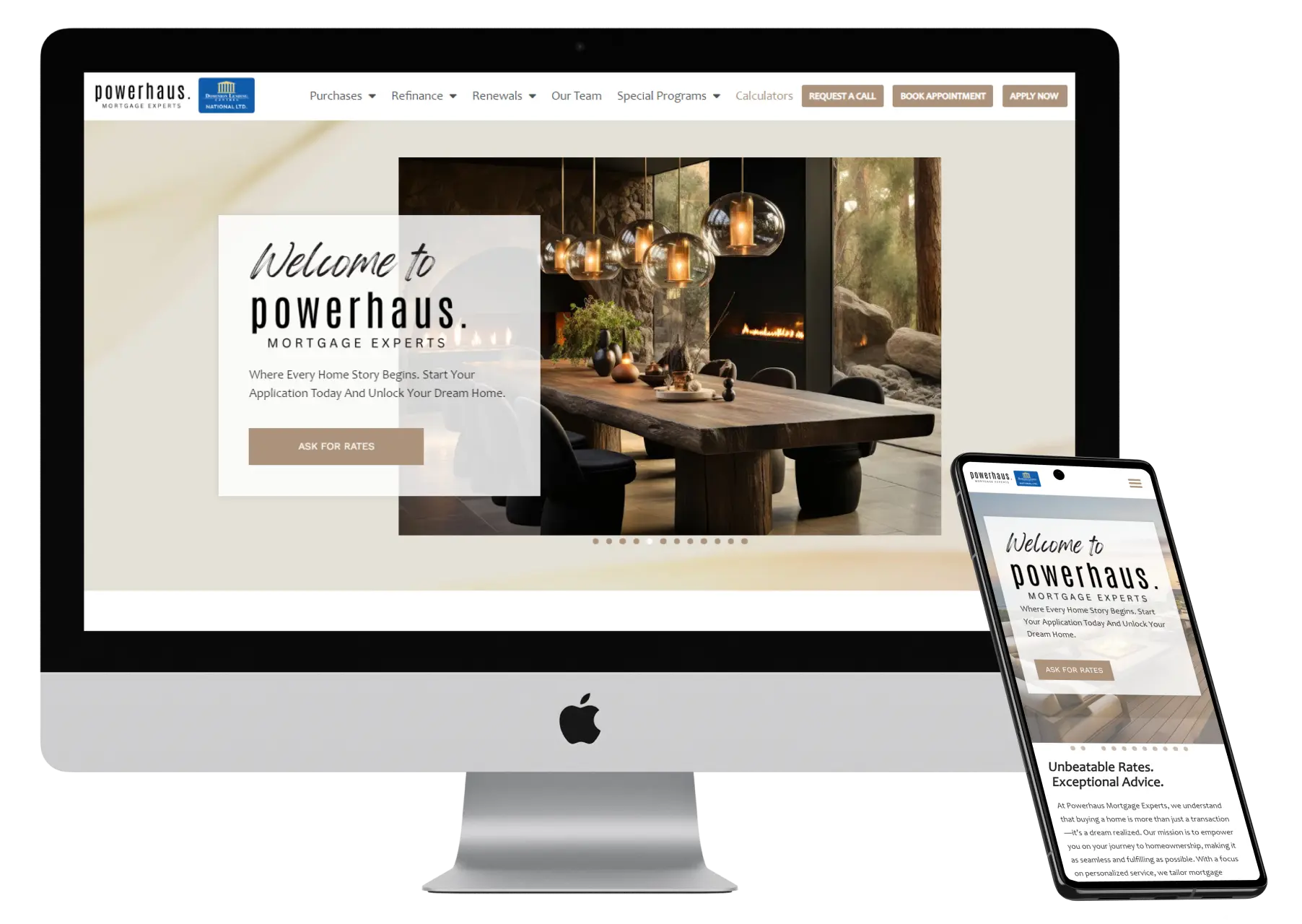 Powerhaus Mortgage Website Design Edmonton