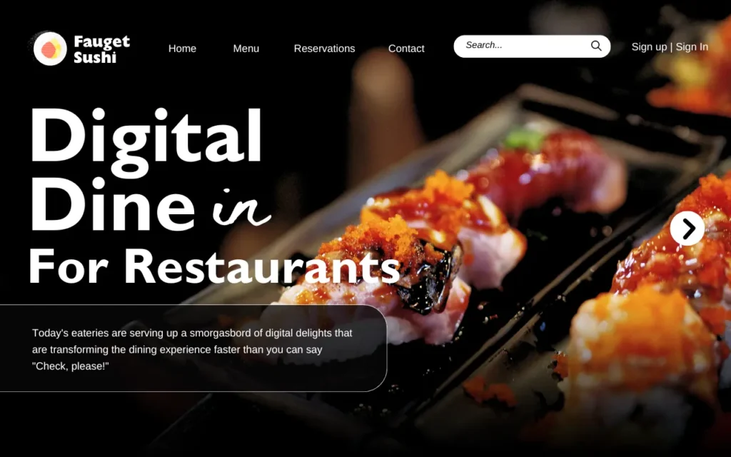 digital dine-in for restaurants