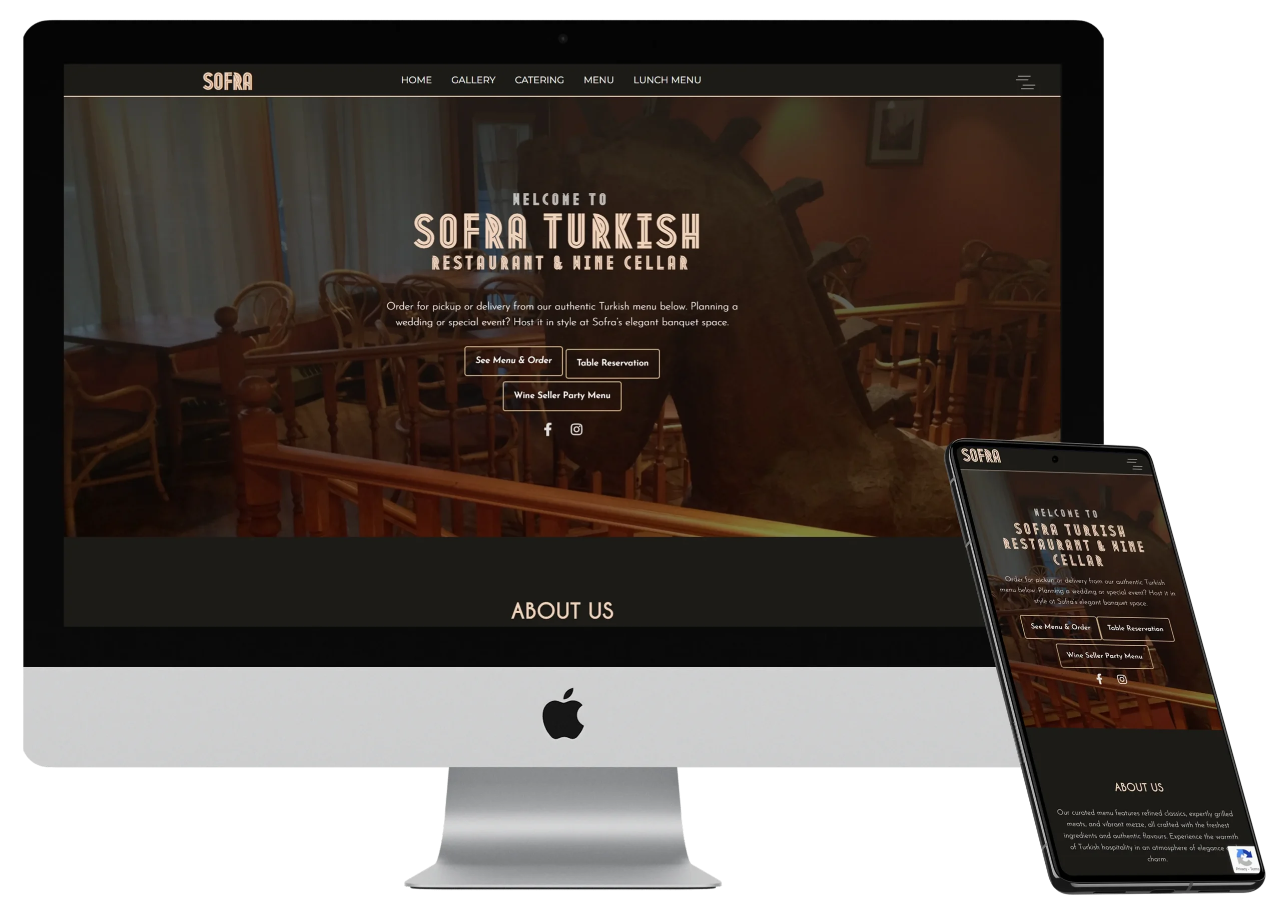 turkish restaurant website design