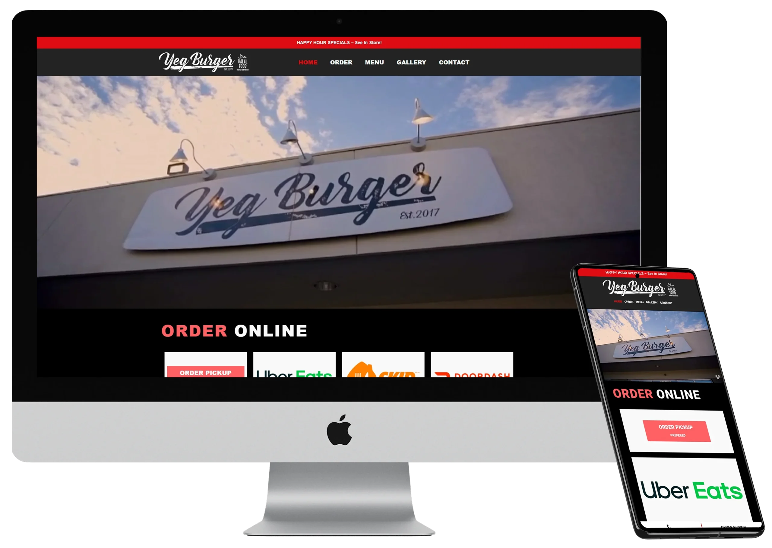 yeg burger website redesign