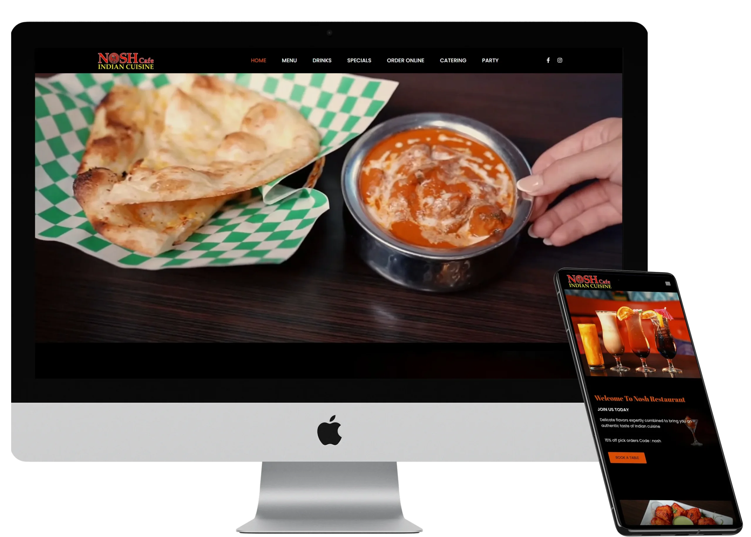 Nosh Cafe Website