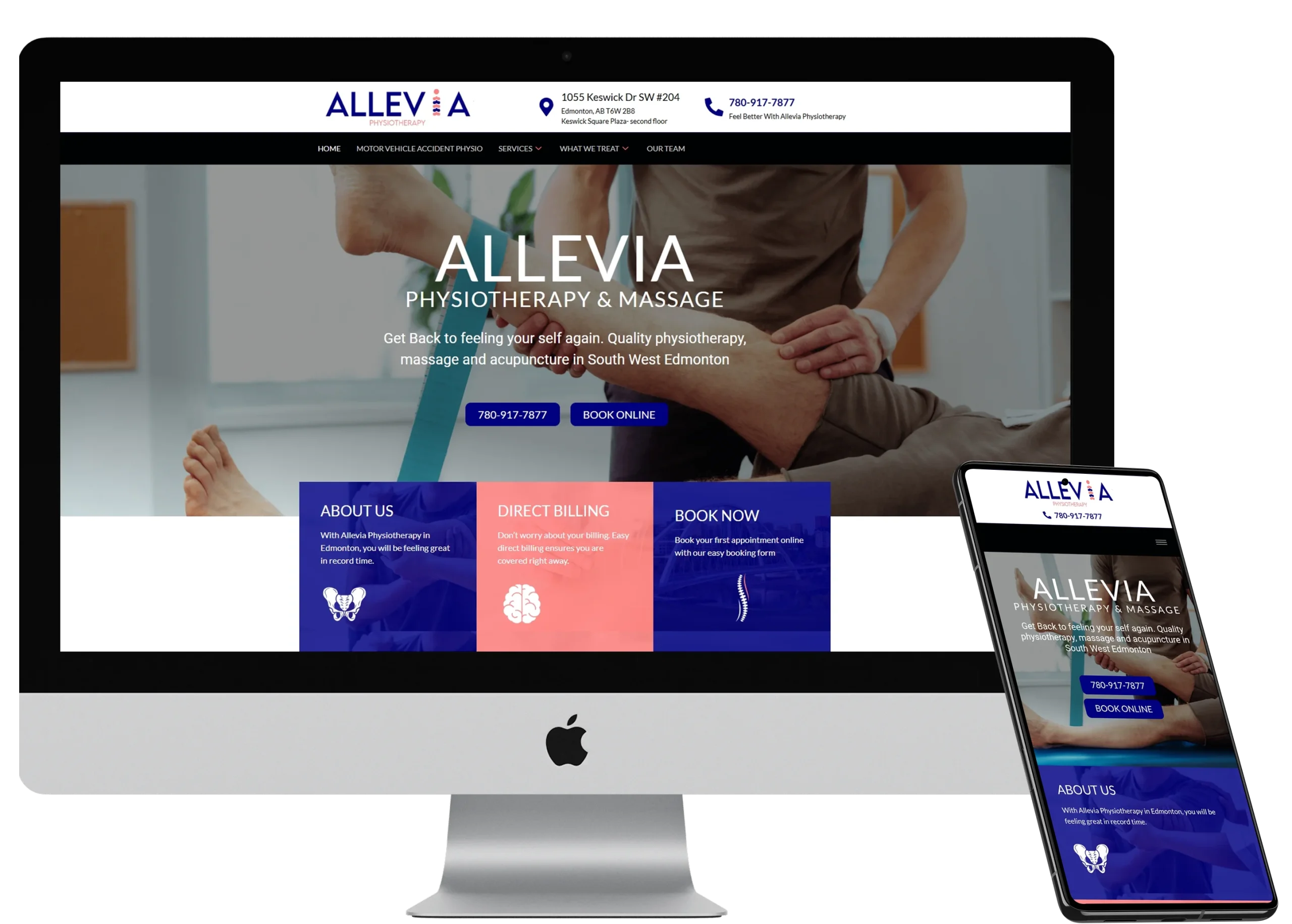 Allevia Physio Website Design