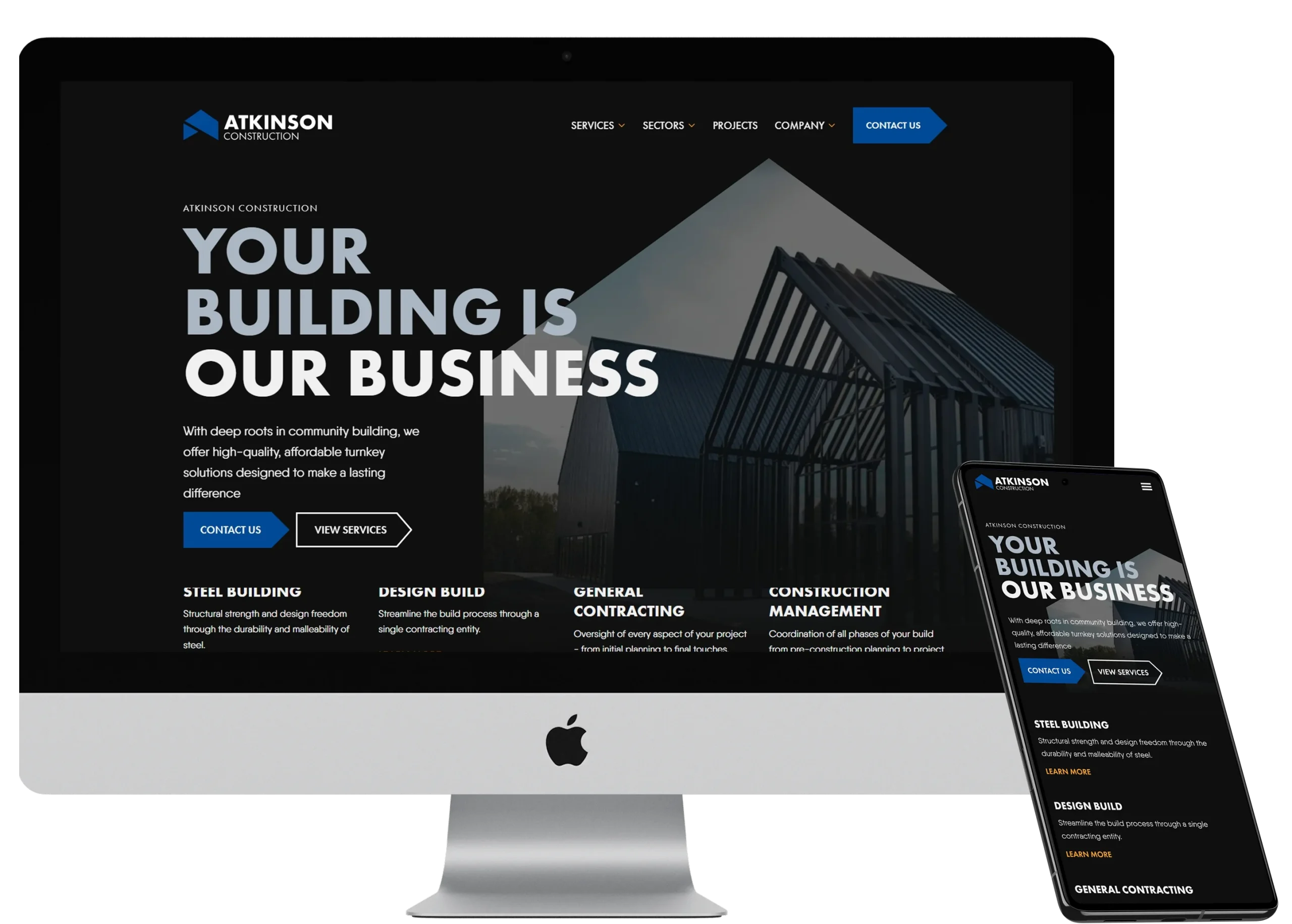 Atkinson Construction Website Design