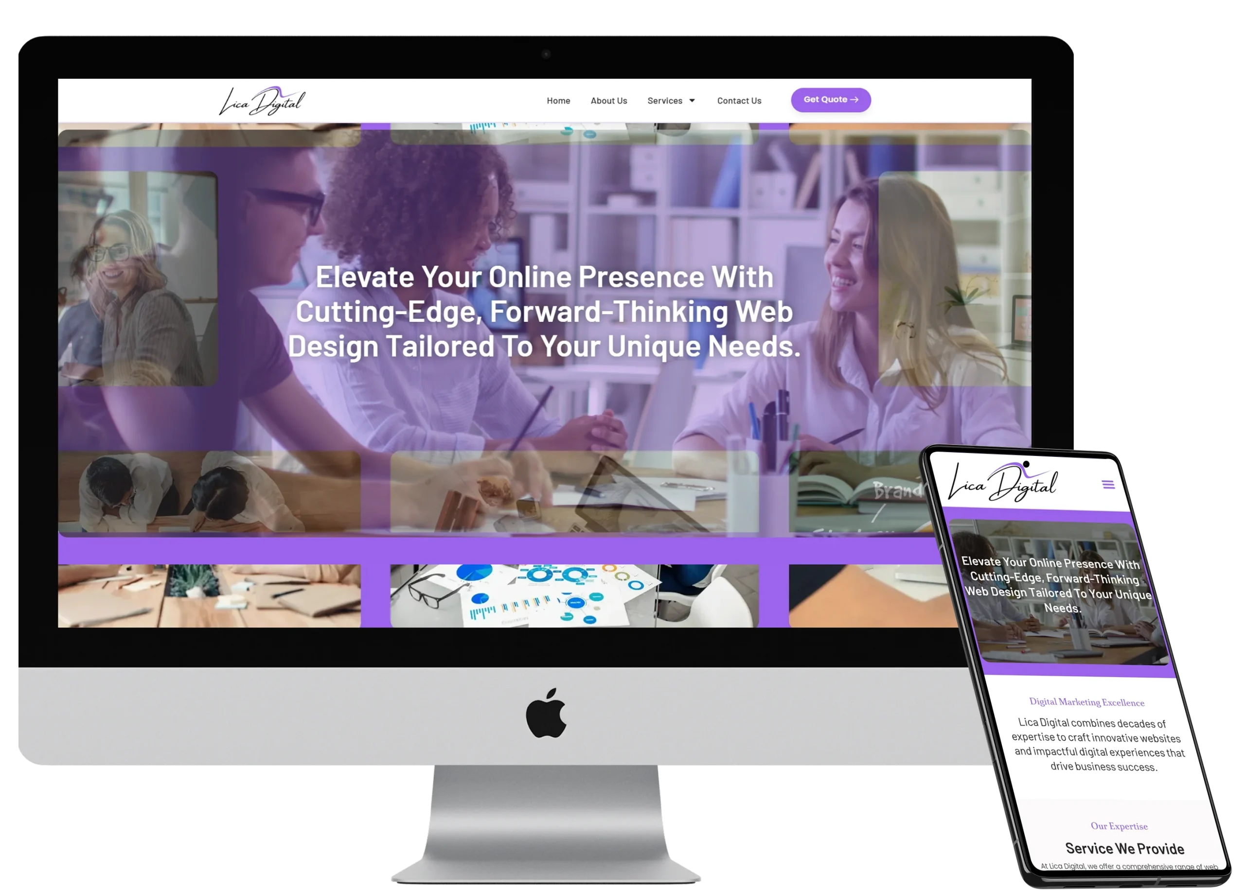 Lica Digital Agency Website Design