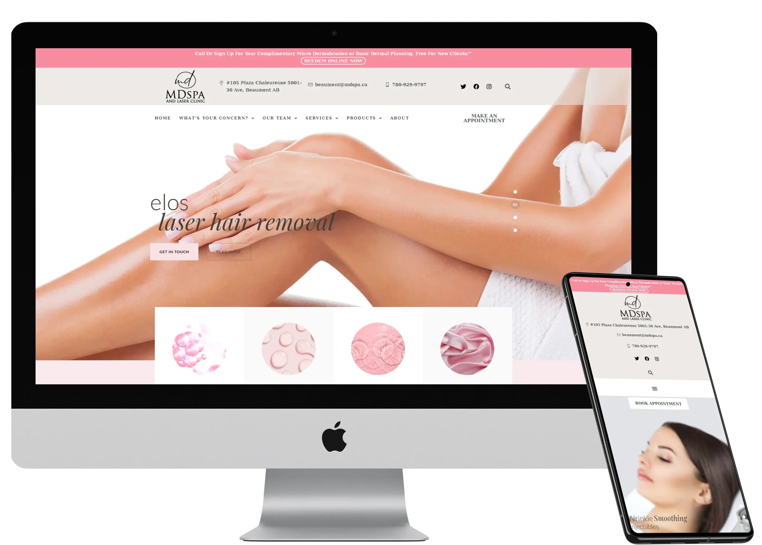 Md Spa Website Design Beaumont