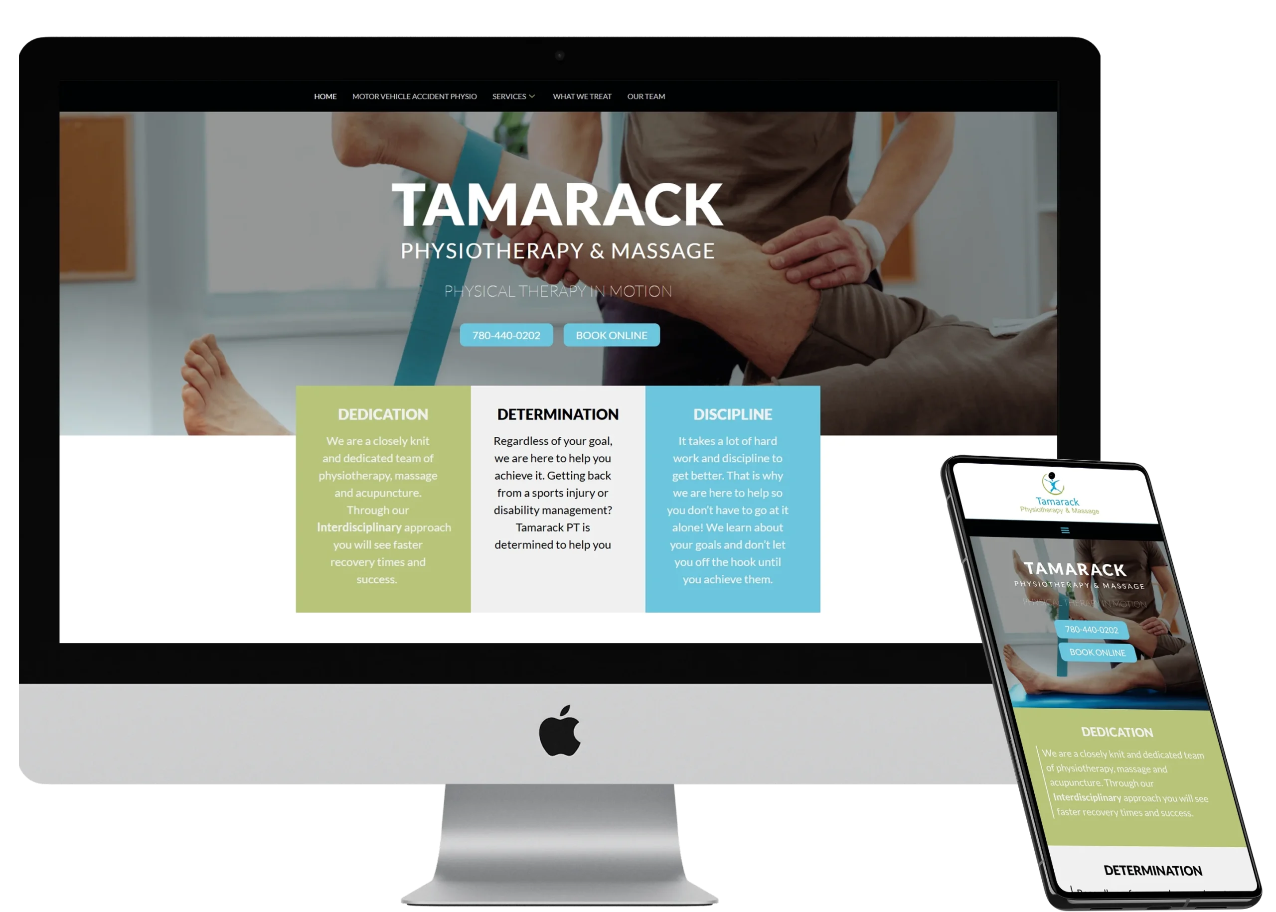Tamarack Physio Website Design