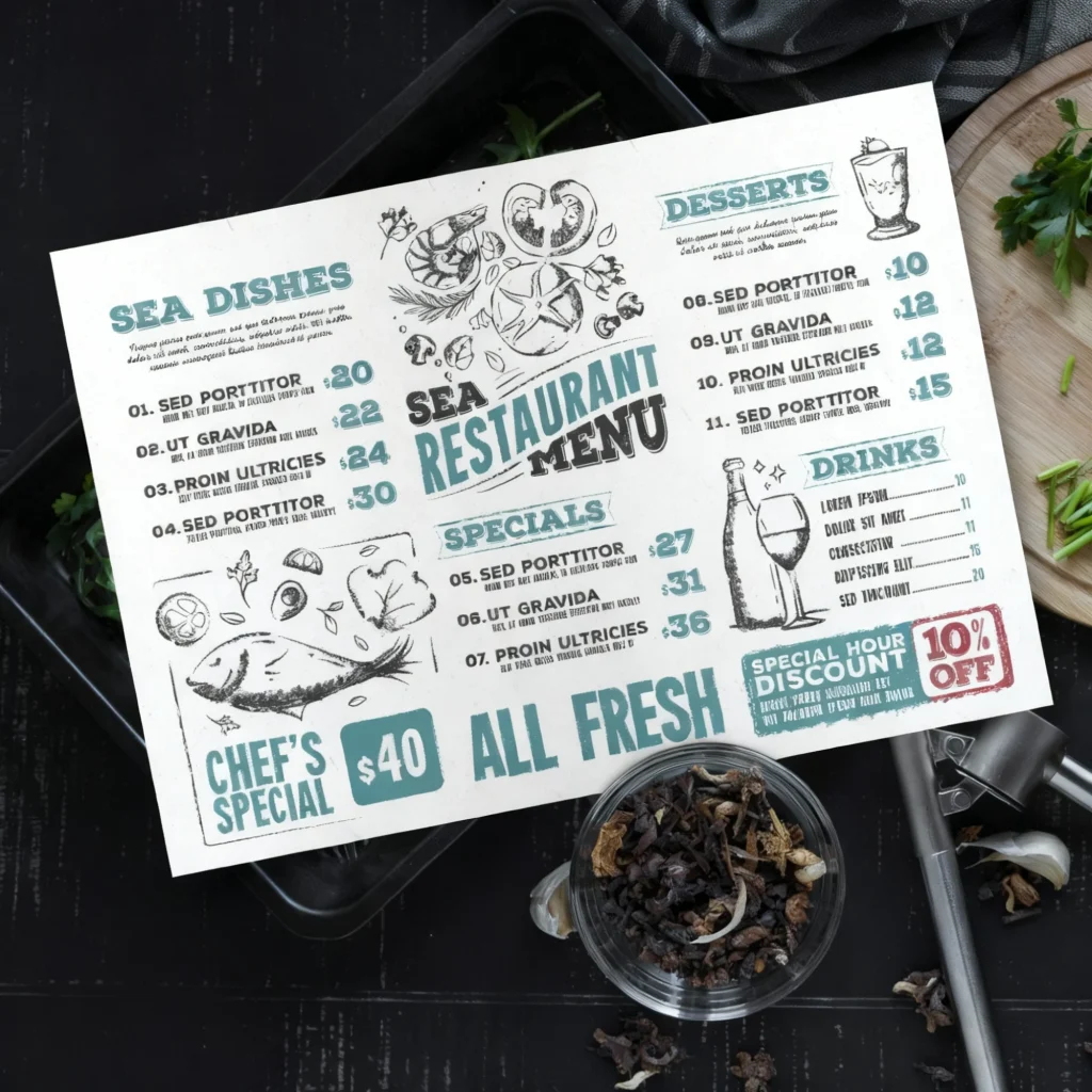 edmonton restaurant design menu